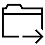 Folder Move SVG Icon